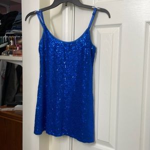 Sequined blue Cami
